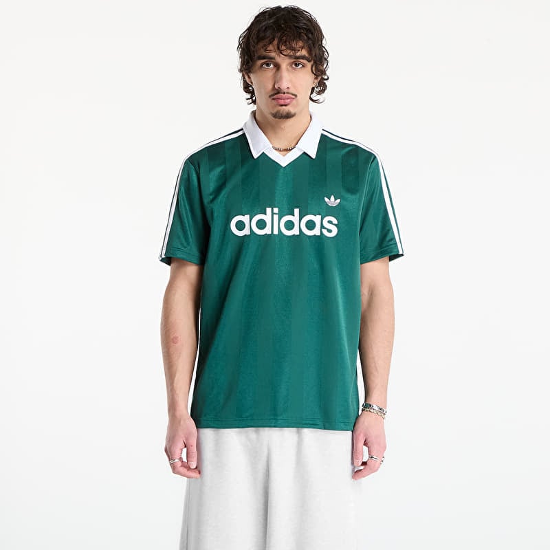 Koszulka adidas Archive Collar Engineered Jersey Collegiate Green