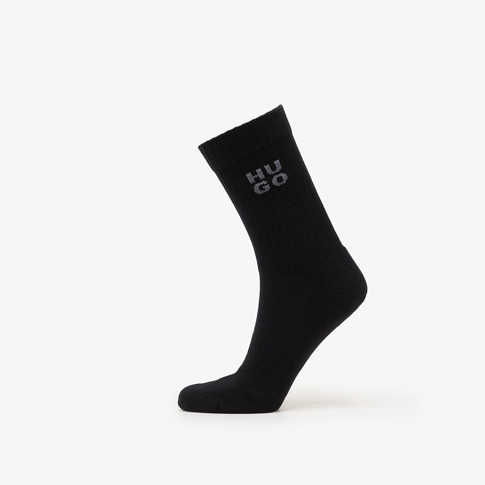 Calze uomo Hugo Boss Qs Rib Fern Socks 3-Pack Black