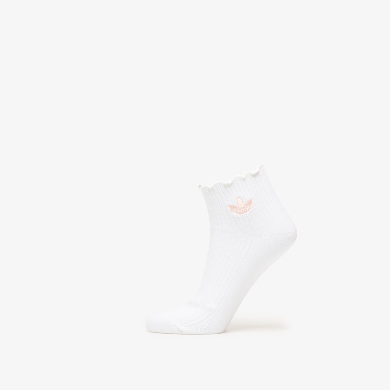 Strumpor för män adidas Ruffle 1/4 Socks 2-Pack Blush Pink/ White