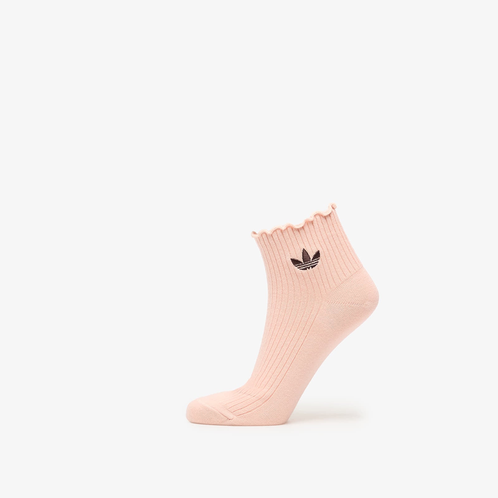 Strumpor för män adidas Ruffle 1/4 Socks 2-Pack Blush Pink/ White
