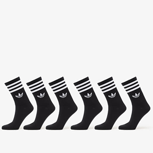 adidas 3S Crew Sock 6-Pack Black