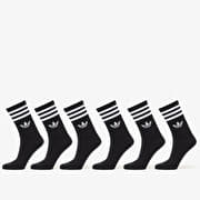 adidas 3-Stripes Crew Socks 6 Pairs Black