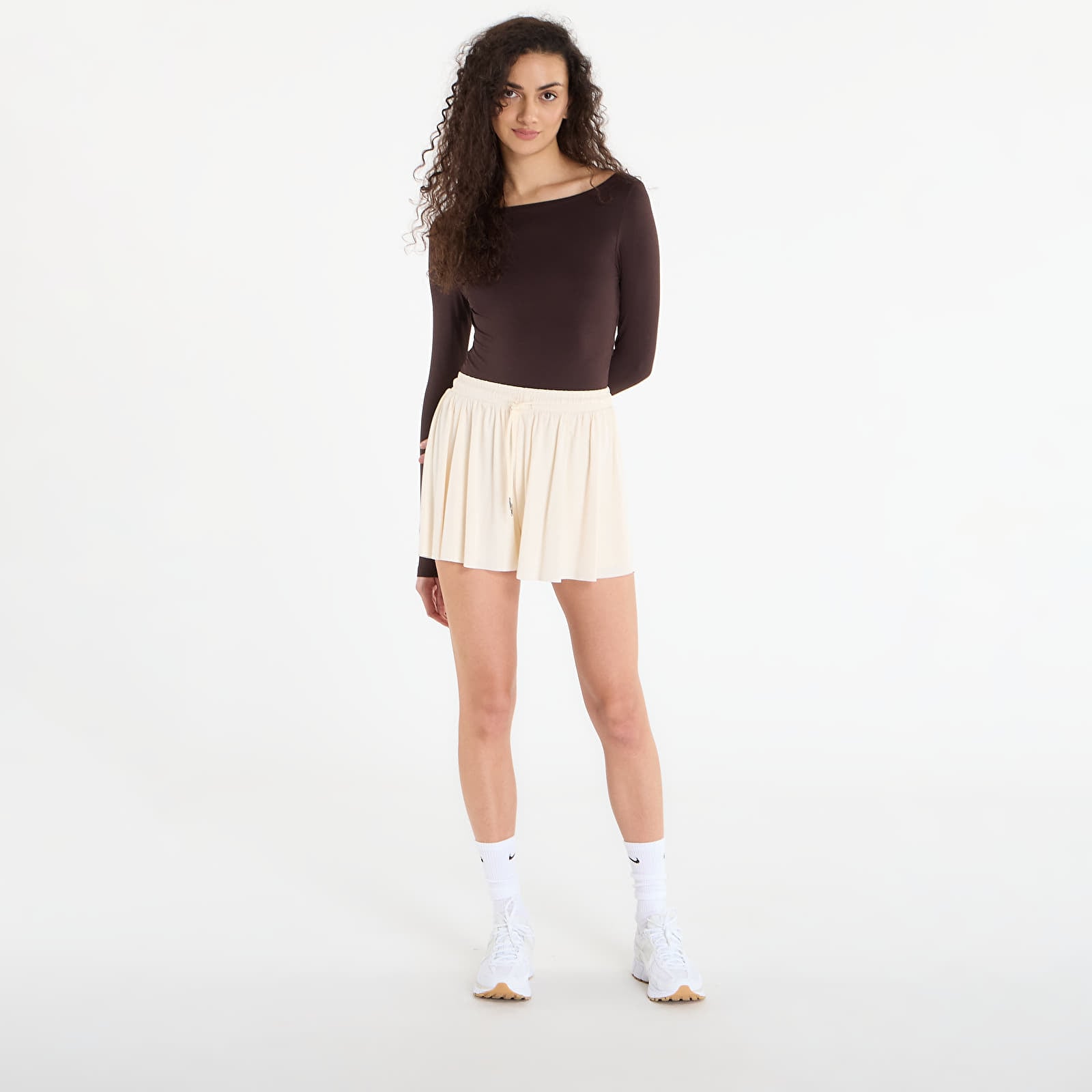 Women's skirts Urban Classics Ladies Jersey Skort White Sand