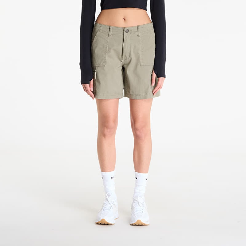 Šortky Urban Classics Ladies Cotton Cargo Shorts Pale Olive