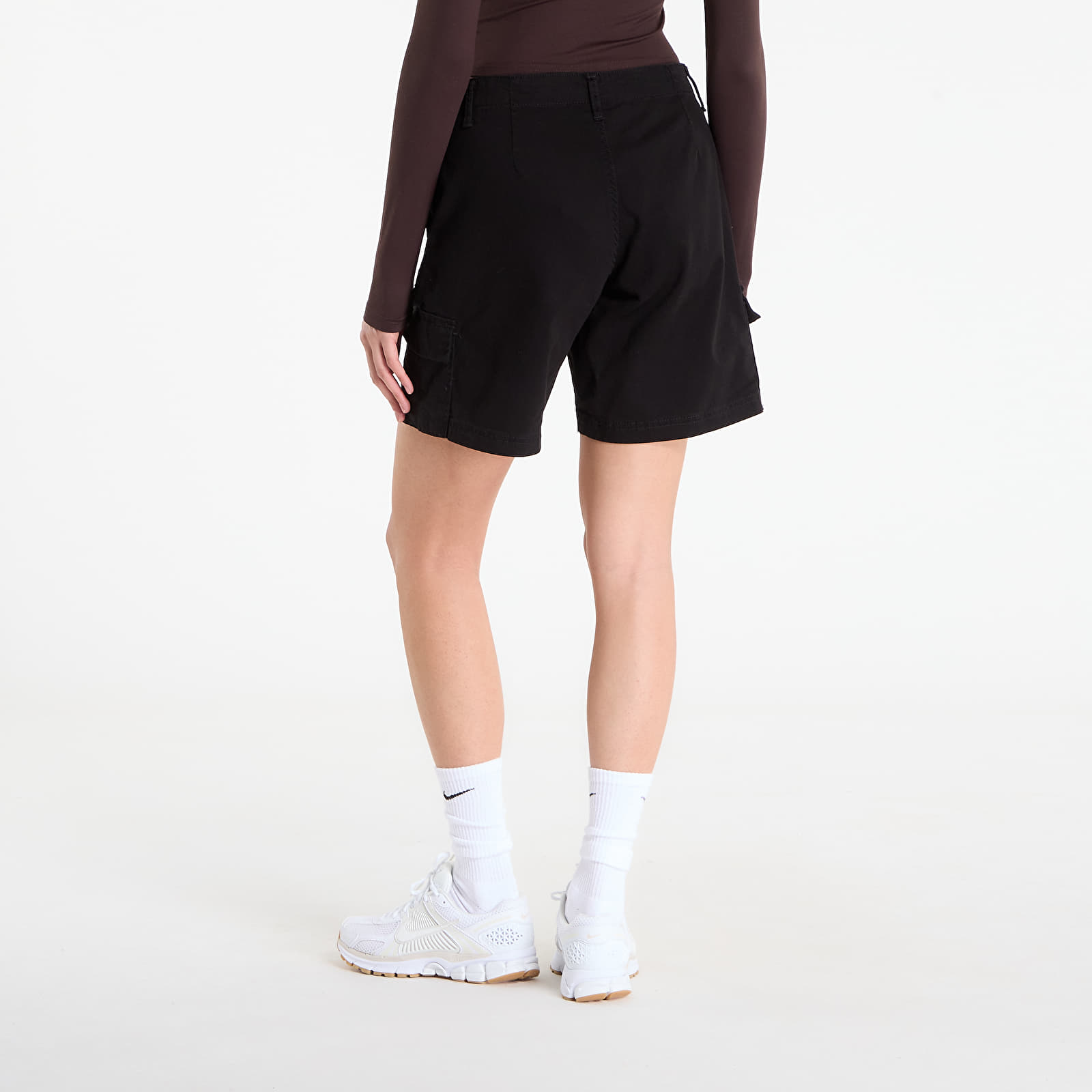 Women's Shorts Urban Classics Ladies Cotton Cargo Shorts Black