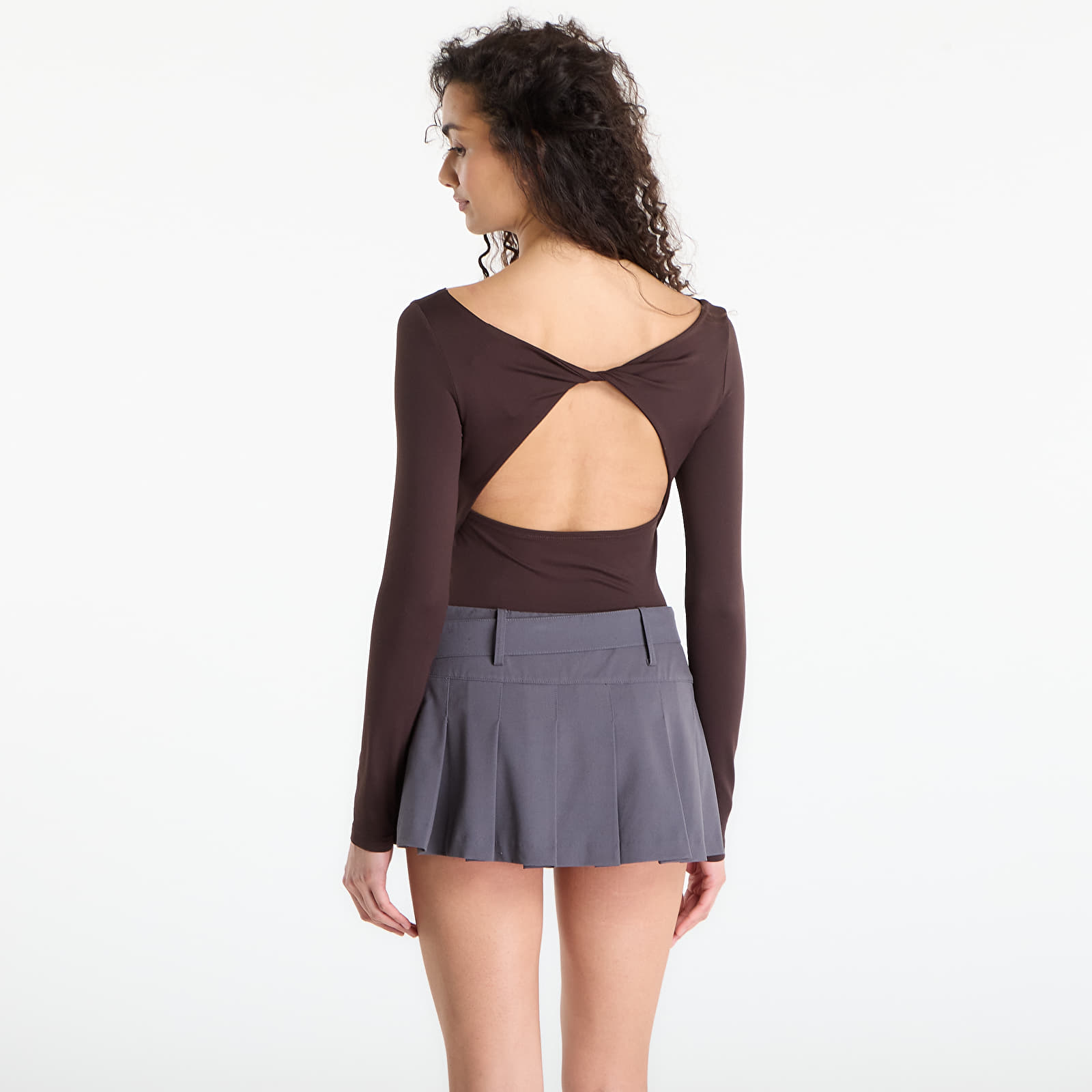 T-Shirts Frau Urban Classics Ladies Slim Fit Longsleeve Warm Brown