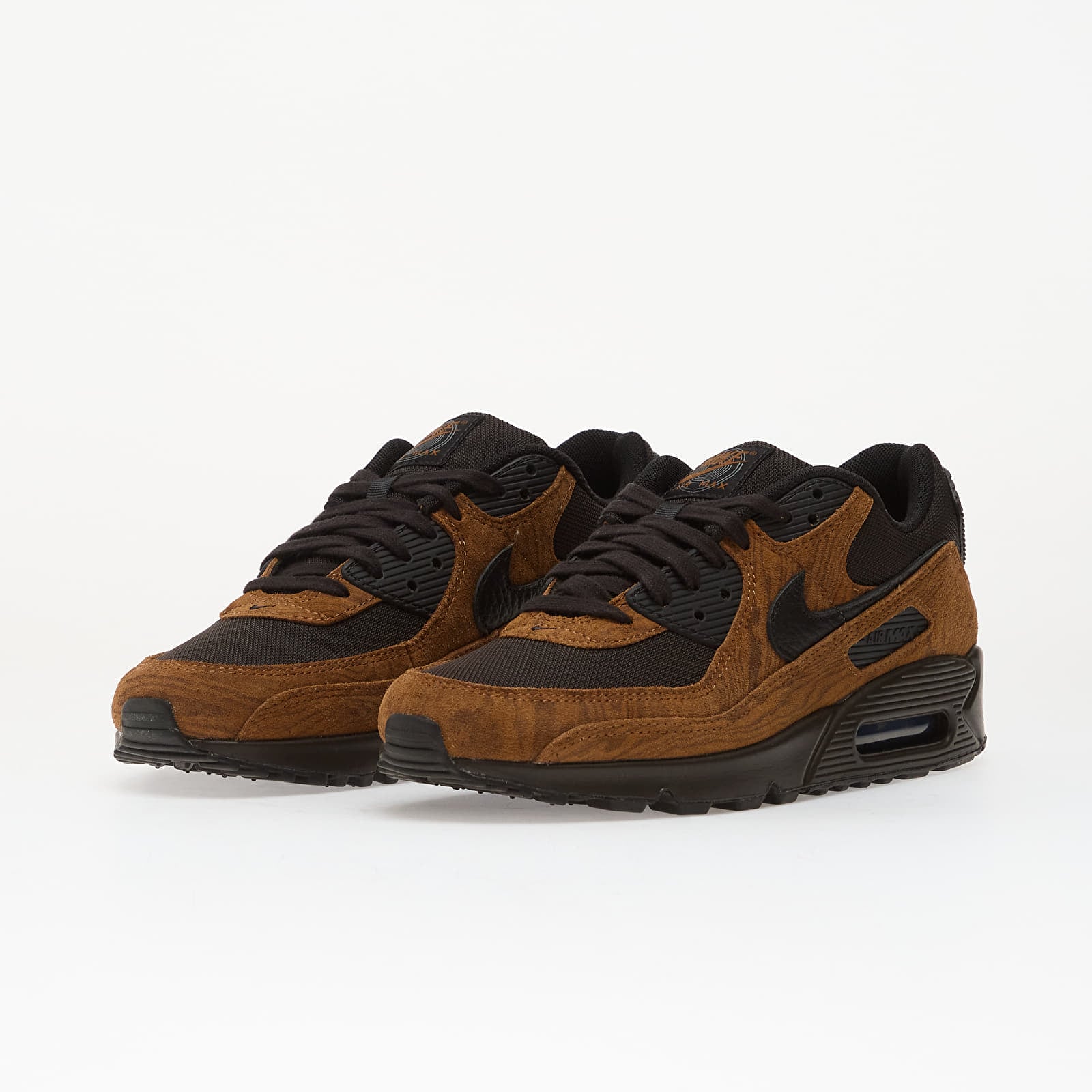 Turnschuhe und Schuhe für Männer Nike Air Max 90 Prm Lt British Tan/ Black-Velvet Brown