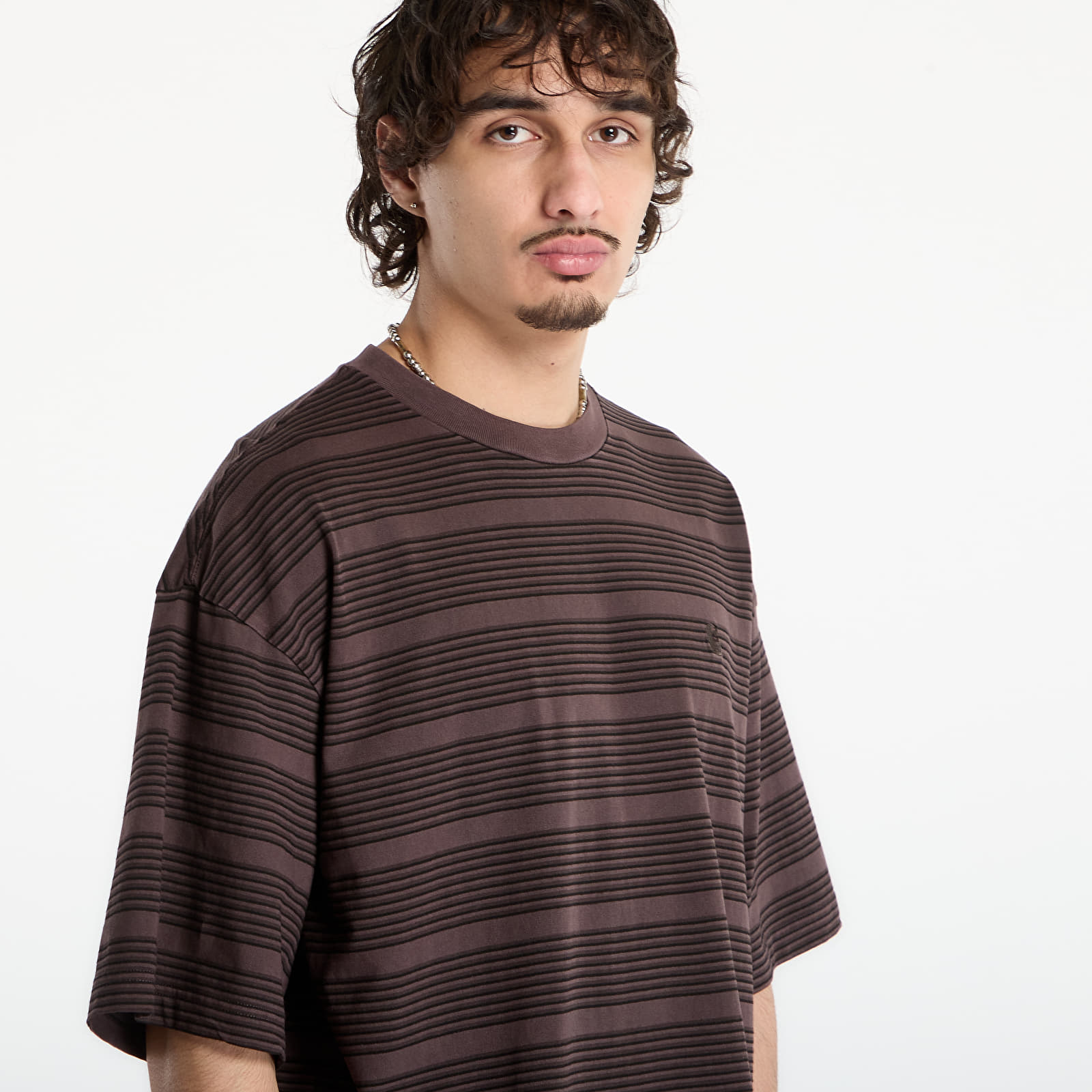 Trička Carhartt WIP S/S Hanson T-Shirt UNISEX Hanson Stripe/ Palisander