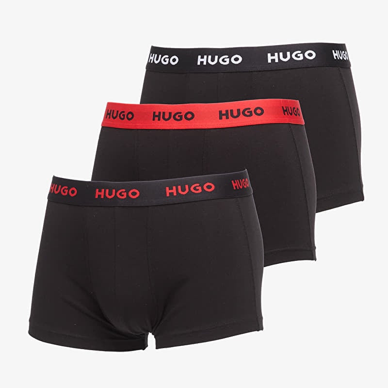 Boxershorts Hugo Boss Trunk 3-Pack Black