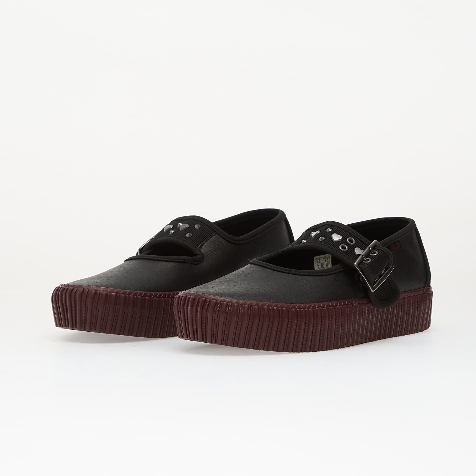 Pánske tenisky a topánky Vans Mary Jane Creeper Love is Pain Black/ Port