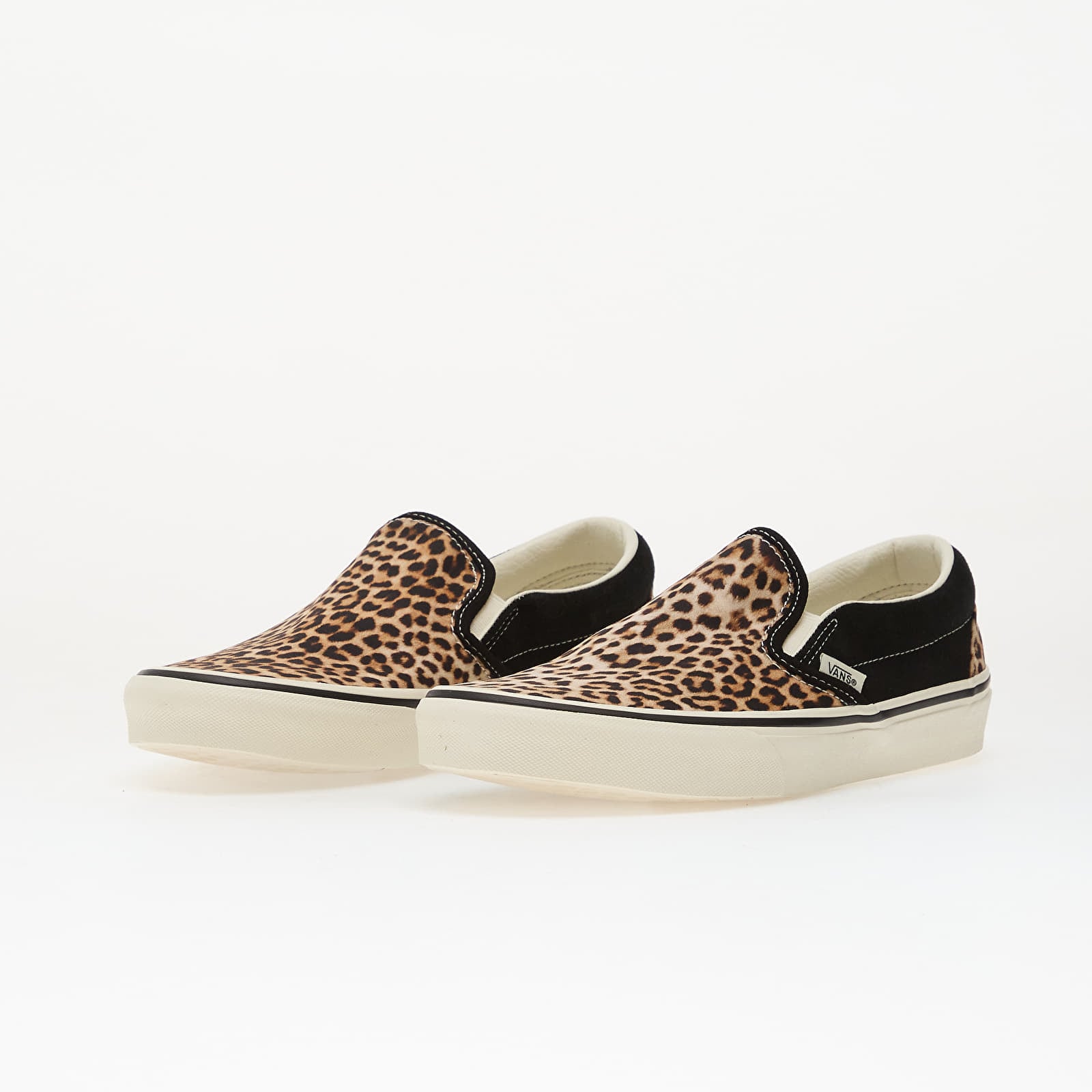 Vīriešu čības un apavi Vans Classic Slip-On Black/ Leopard