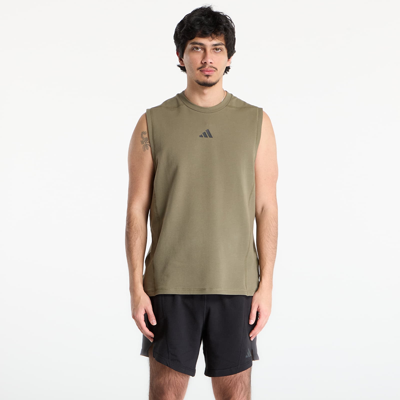 Pánská trička adidas D4T X Sl Tee Olive Strata