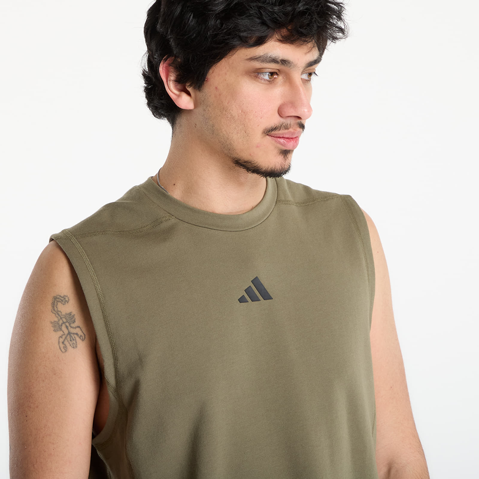 Pánská trička adidas D4T X Sl Tee Olive Strata