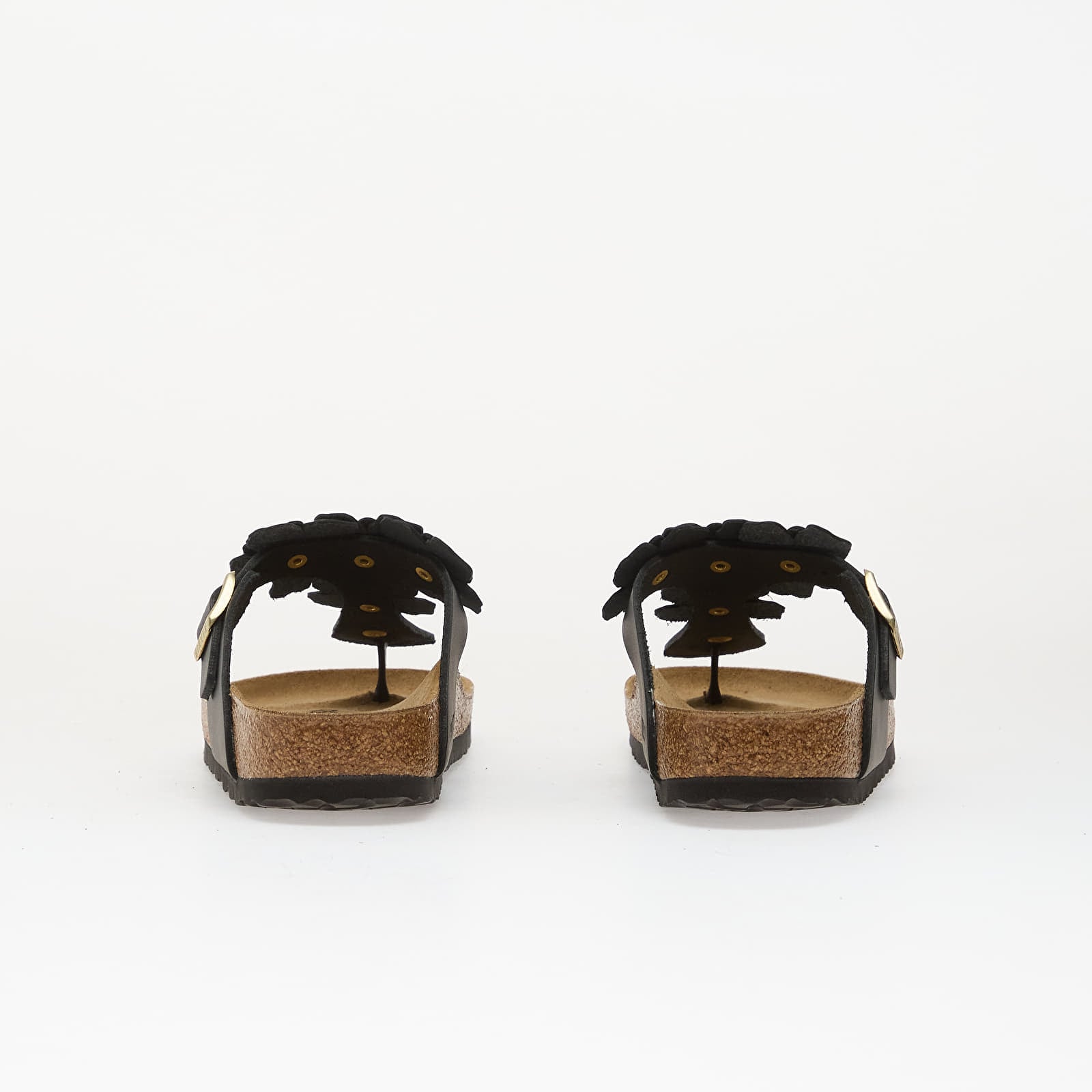 Dámske topánky a tenisky Birkenstock Gizeh Flower Leather Women Black