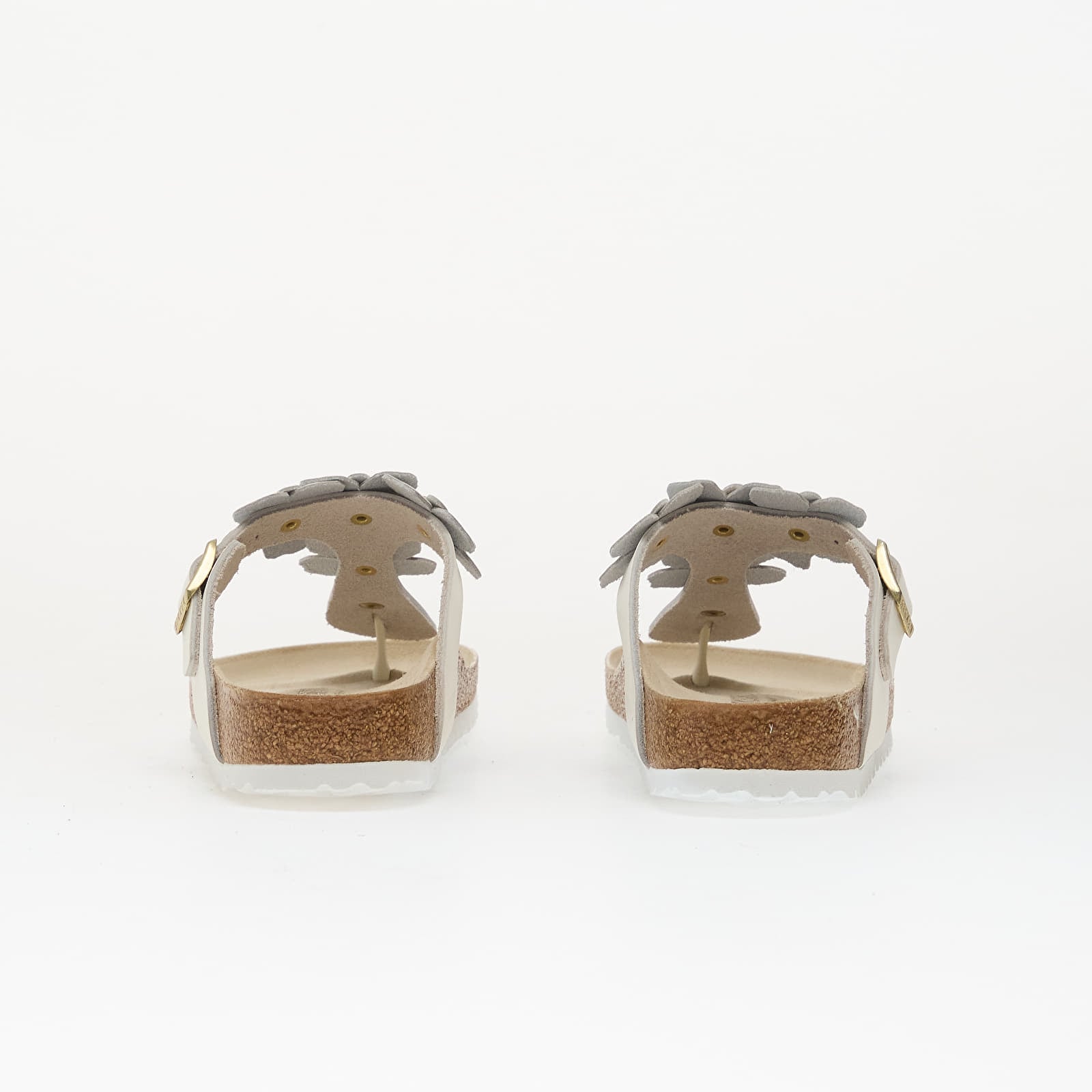 Dámske topánky a tenisky Birkenstock Gizeh Flower Leather Women White