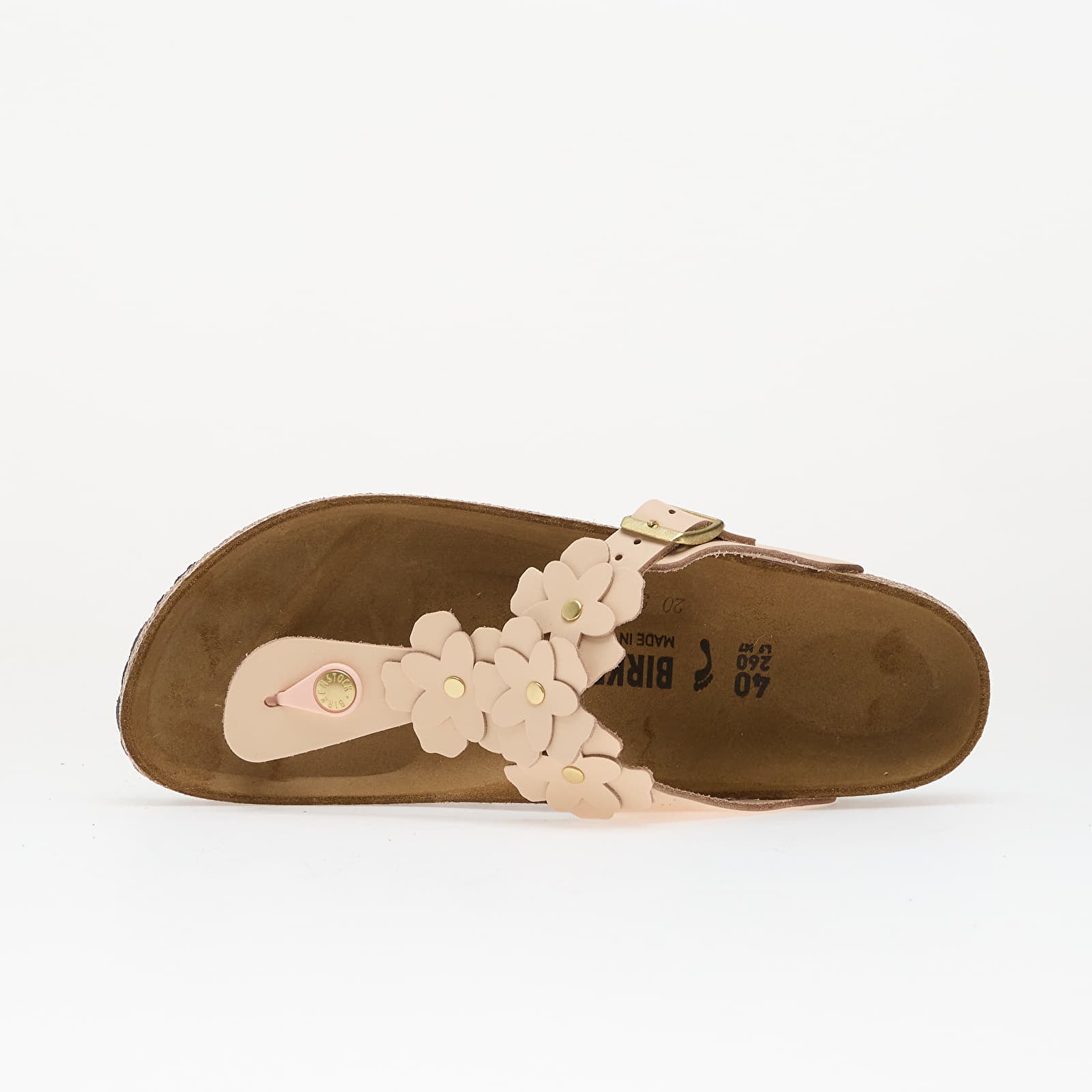 Scarpe donna Birkenstock Gizeh Flower Leather Women Light Rose