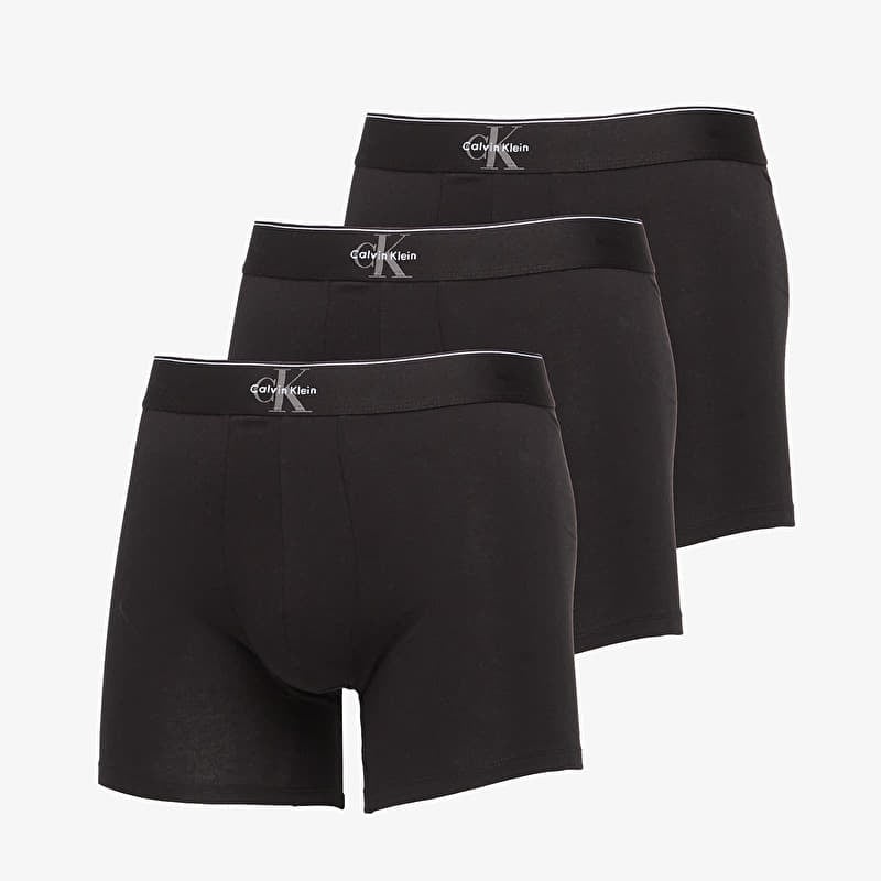 Bokseri Calvin Klein Boxer Brief 3-Pack Black