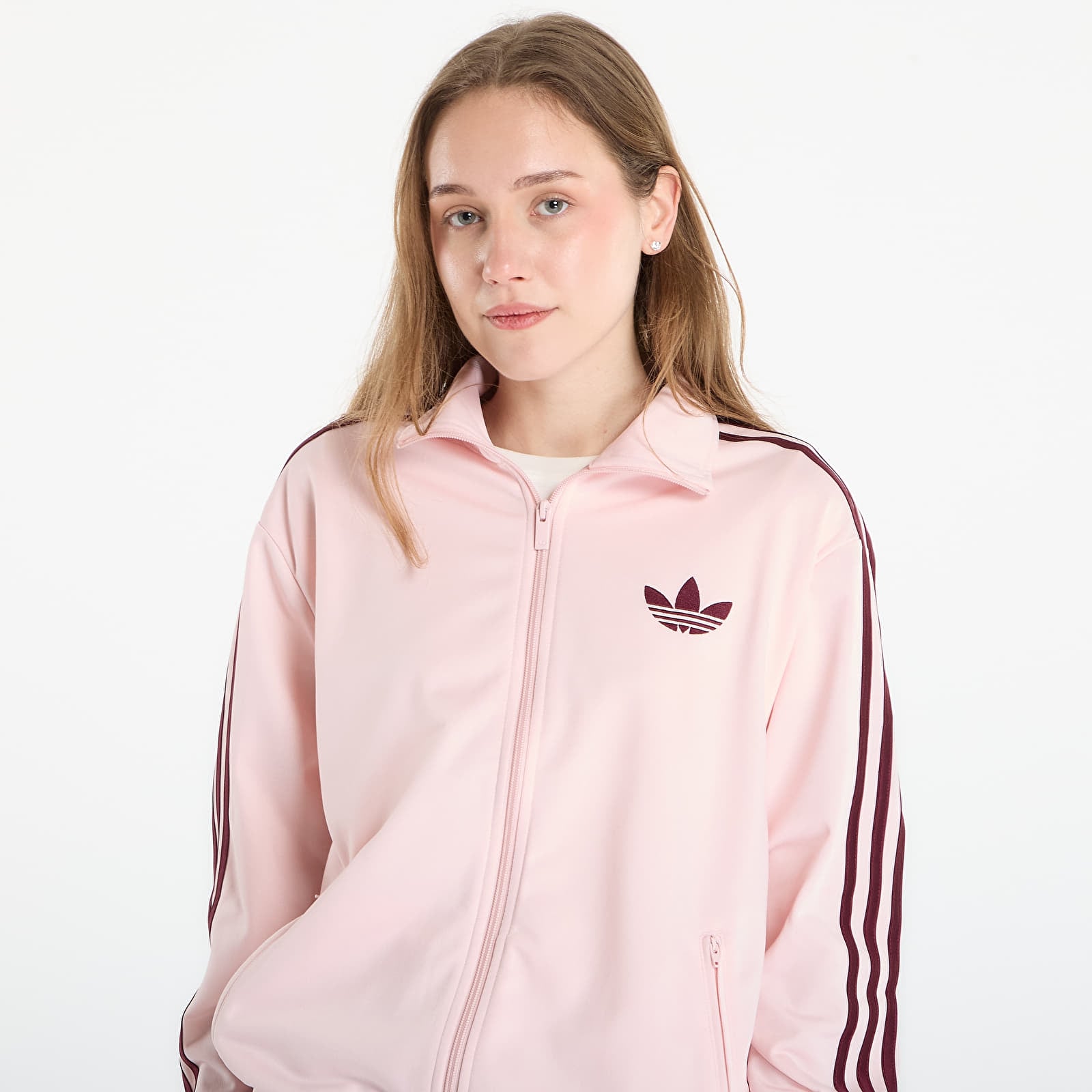 Felpe con cappuccio donna adidas Fb Tt Loose Sanpin/ Maroon