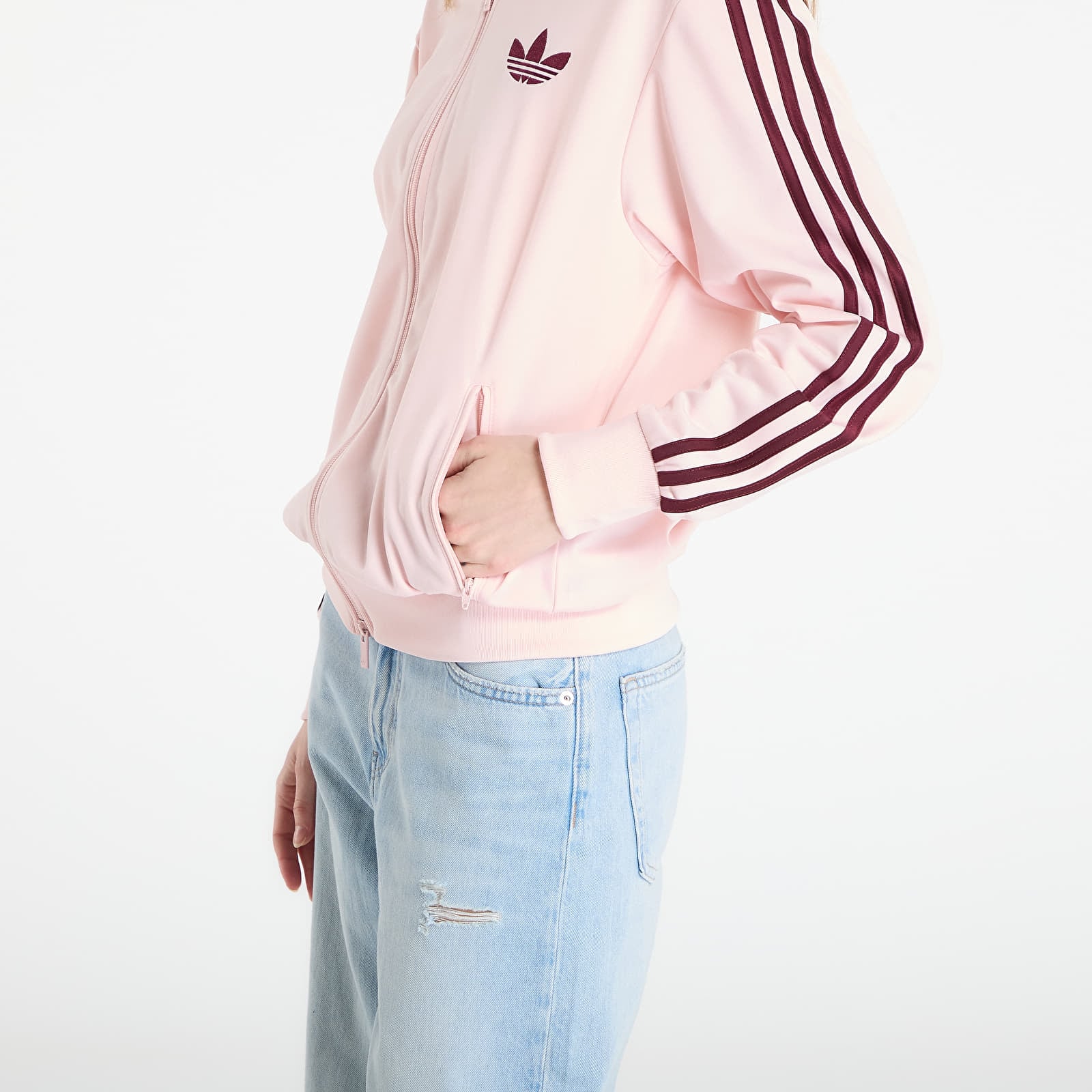 Felpe con cappuccio donna adidas Fb Tt Loose Sanpin/ Maroon