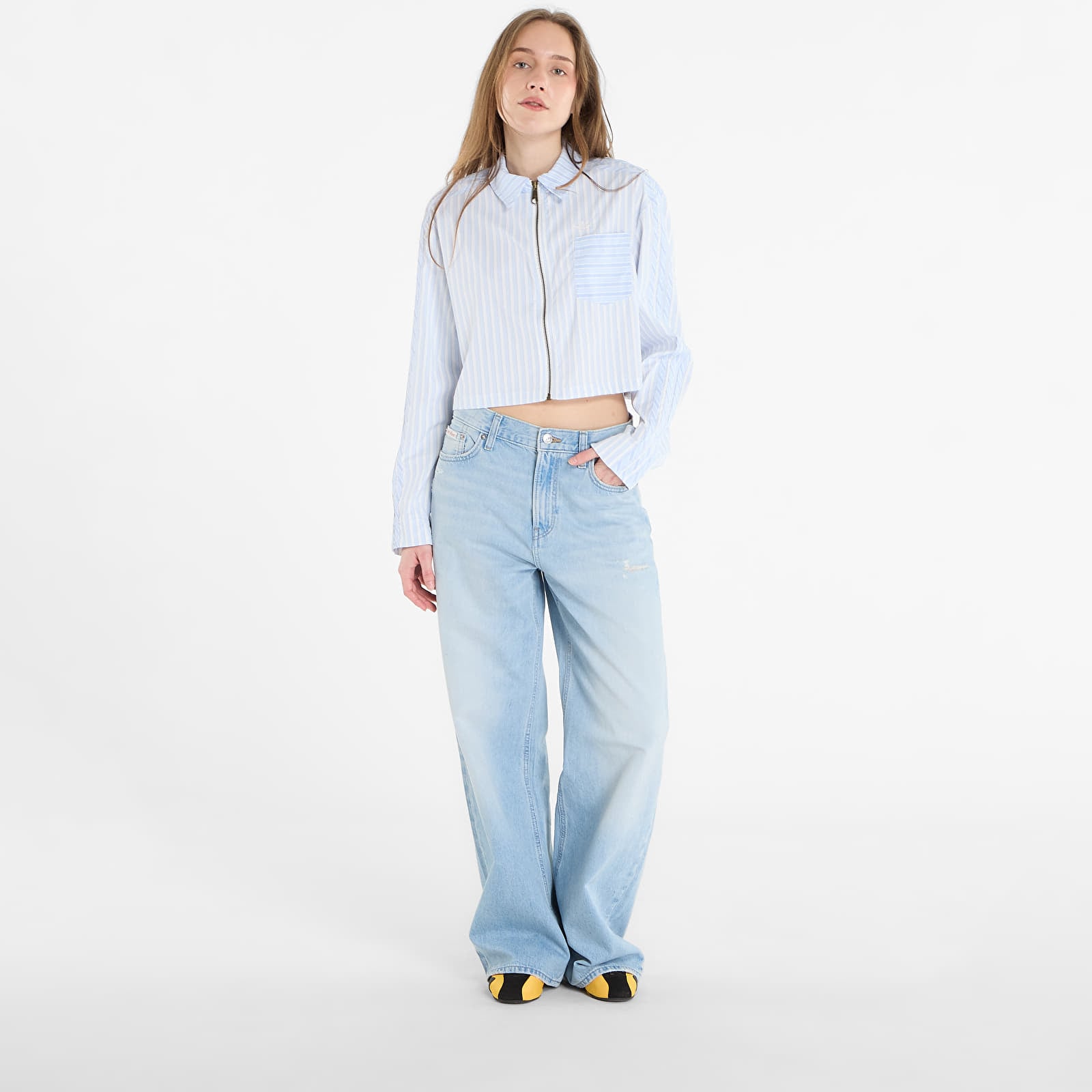 Herren-Hemden adidas P Ess Shi Crsk/ Ambient Sky