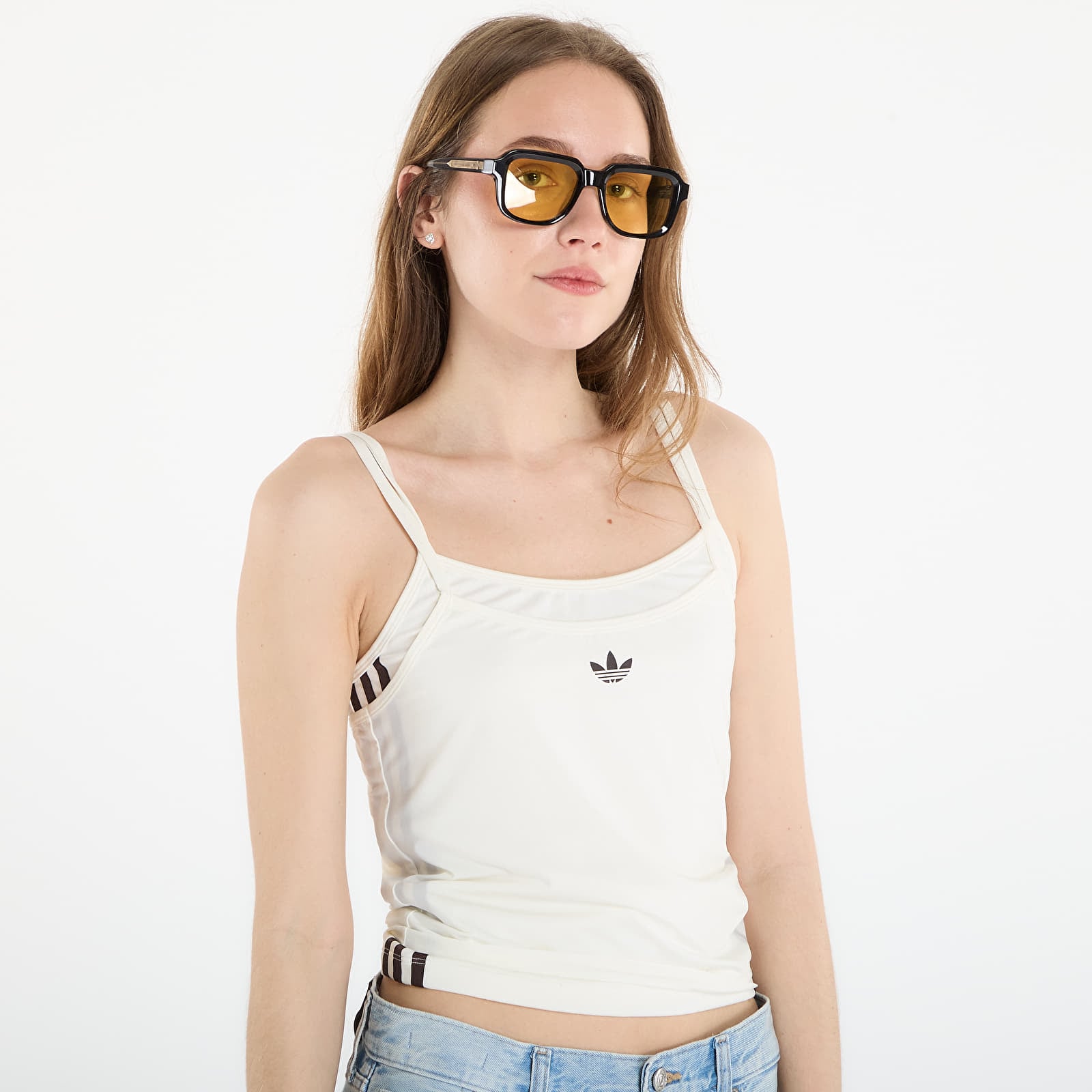 Tanktops für Frauen adidas Layered Tank Off White/ Off White