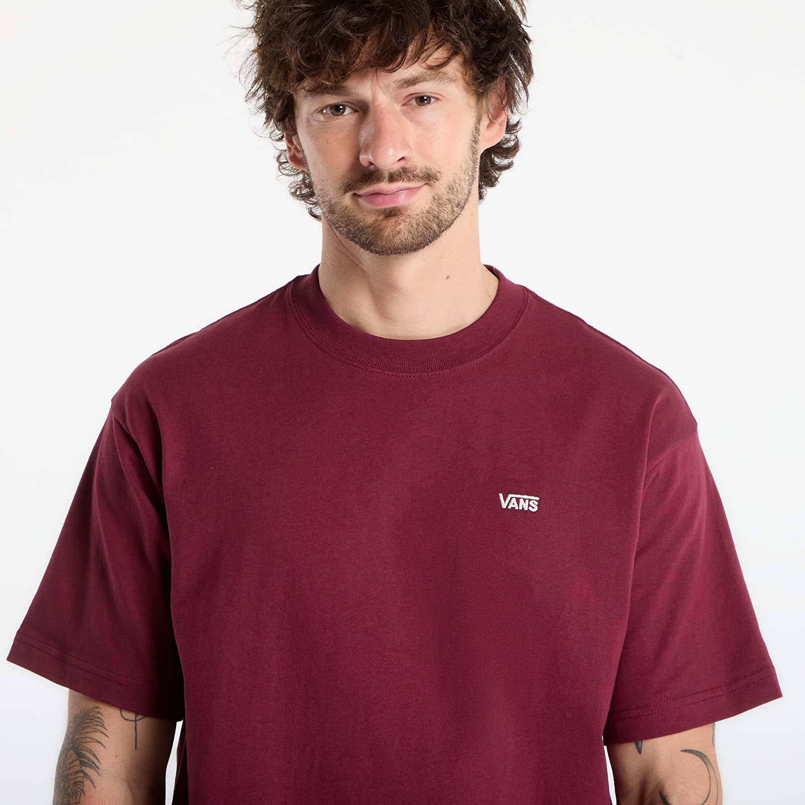 T-Shirts Vans Left Chest II Loose SS T-Shirt Burgundy