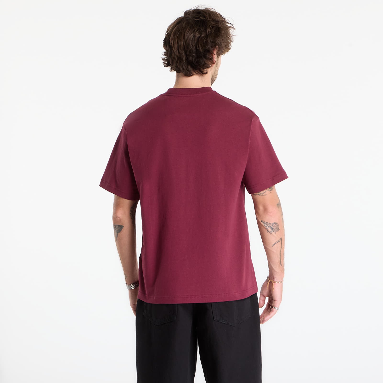 T-Shirts Vans Left Chest II Loose SS T-Shirt Burgundy