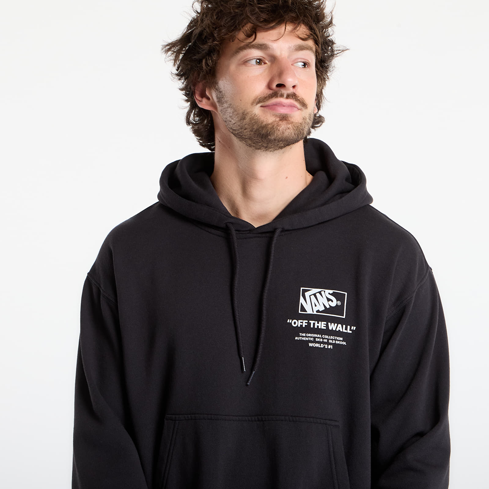 Dukserice Vans Stacked Hi Pullover Black/ White