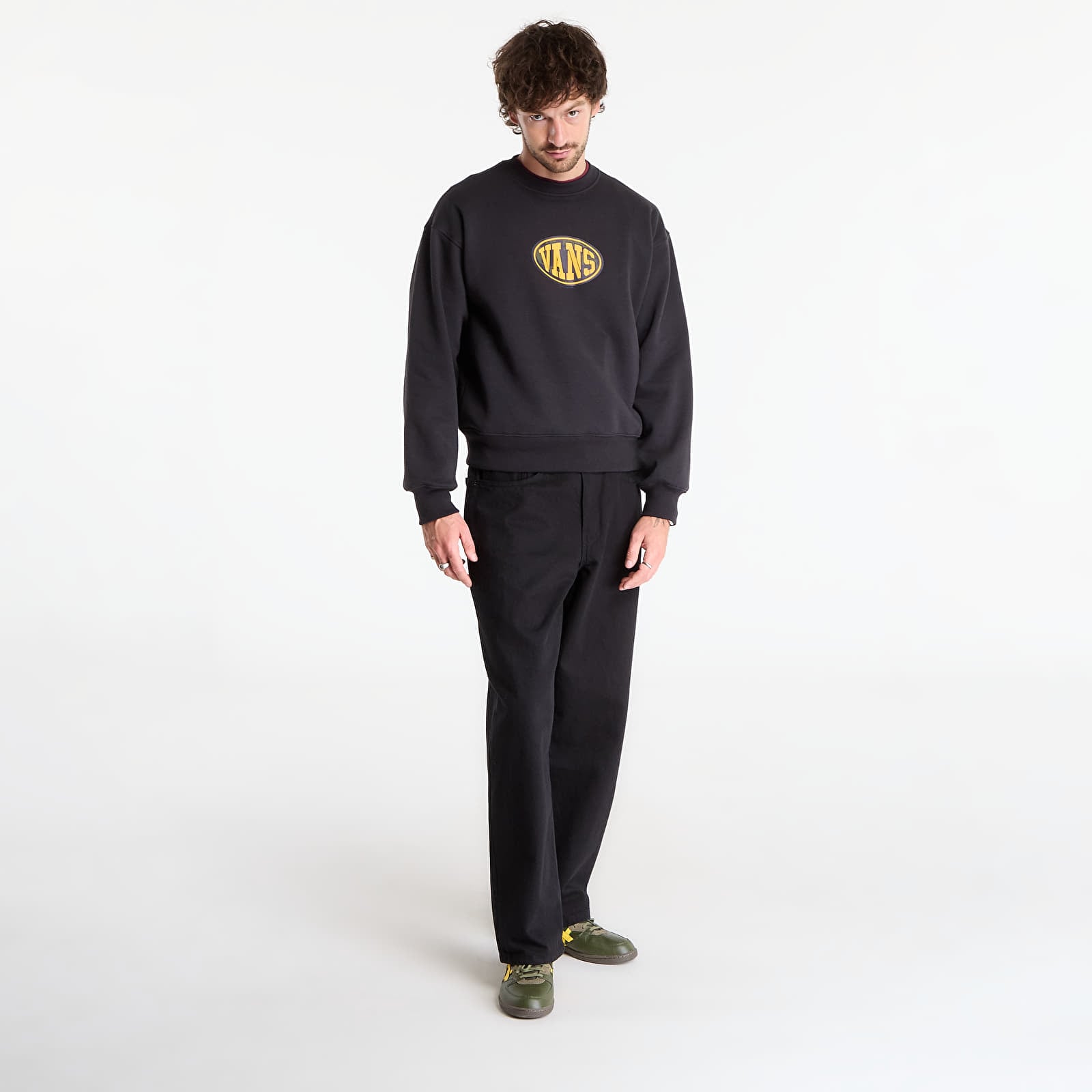 Dukserice Vans Worldwide94 Crew Black