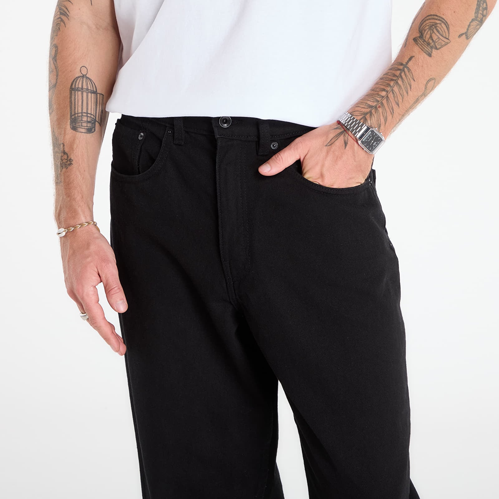 Bikses Vans Check-5 Baggy Denim Pant Black