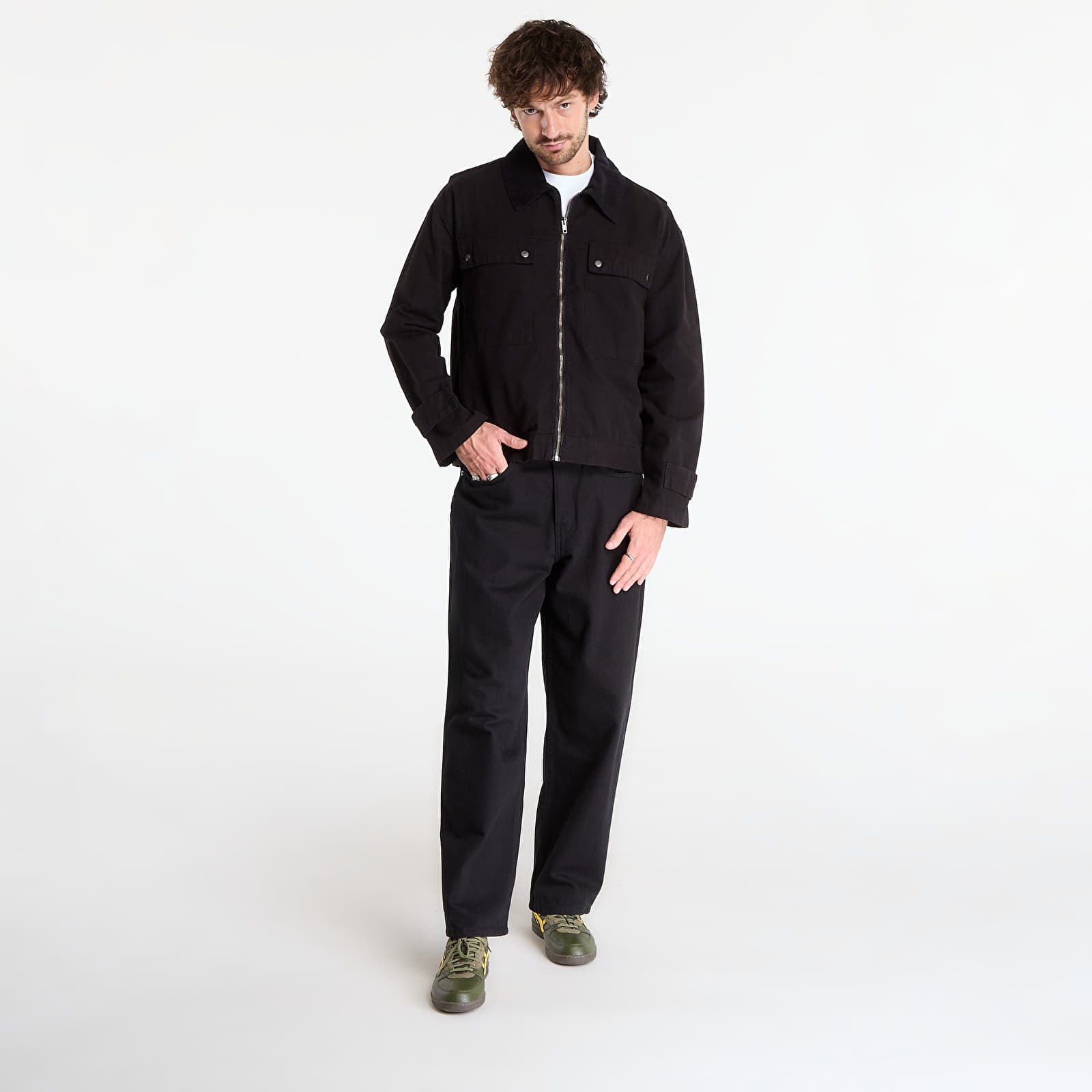 Jakas Urban Classics Mens Workwear Cotton Jacket Black