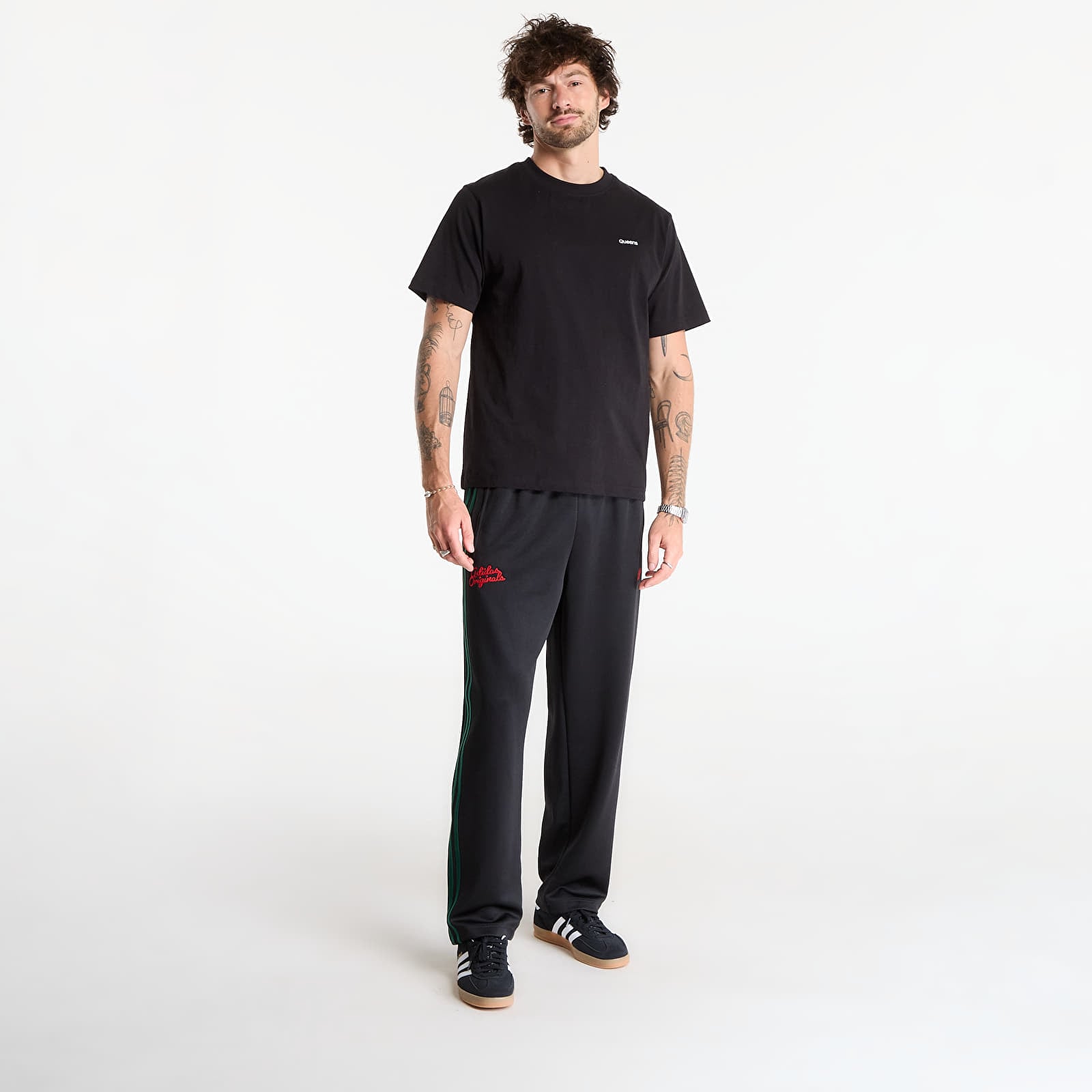 Jogginghosen adidas Track Pants Black/ Collegiate Green