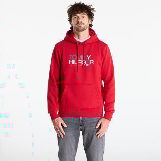 Sweatshirt Tommy Hilfiger Brand Love Big Text Hoody Medium Red