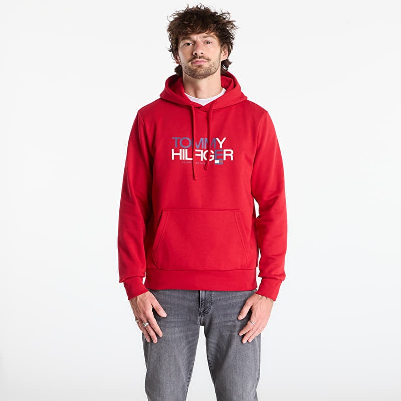 Толстовка Tommy Hilfiger Brand Love Big Text Hoody Medium Red