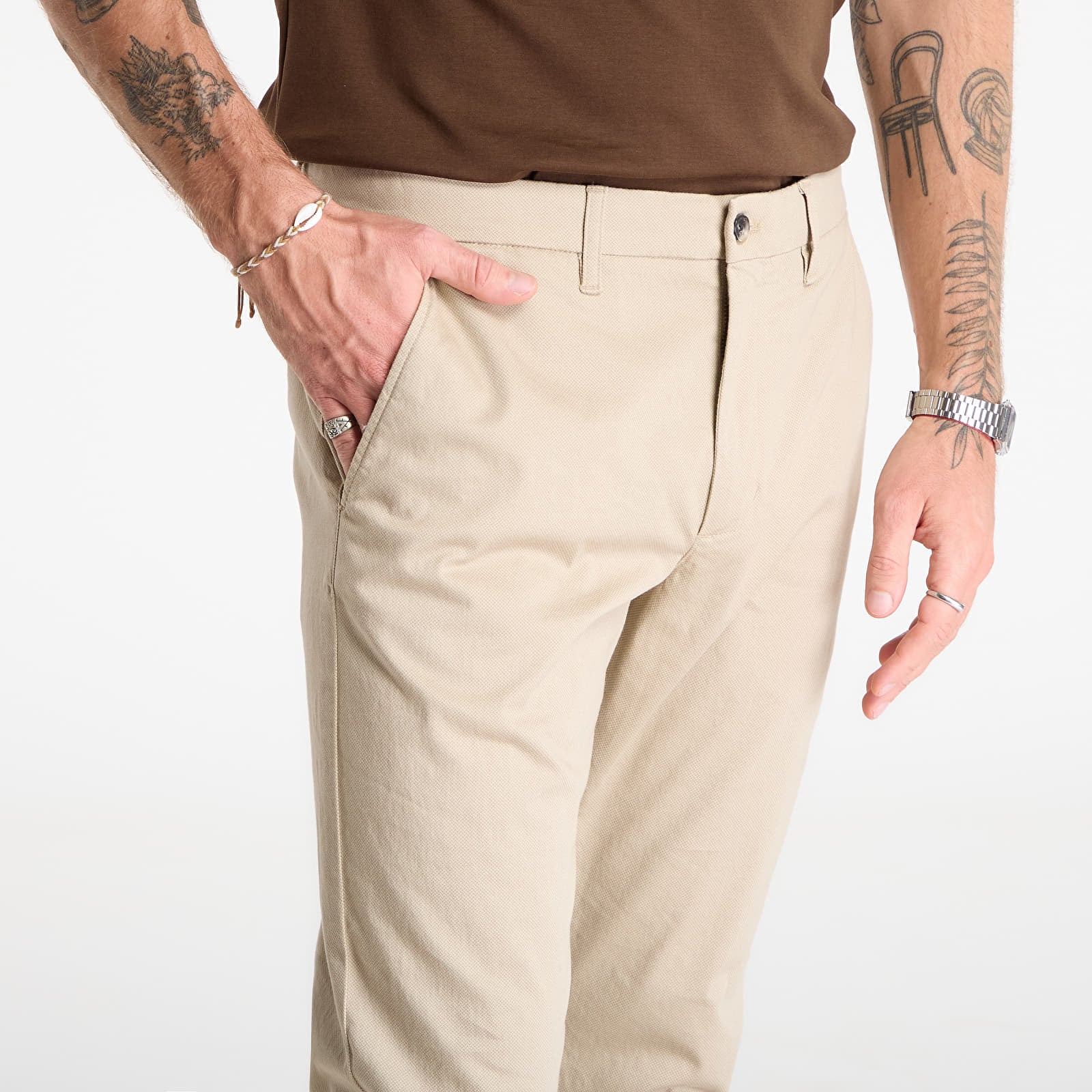 Bikses Tommy Hilfiger Denton Printed Structure Sandalwood