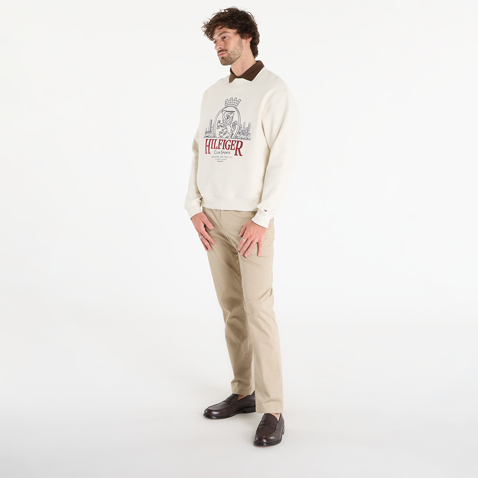 Hoodies and sweatshirts  Tommy Hilfiger Heritage Series Crest Sweatshirt Ivory Petal
