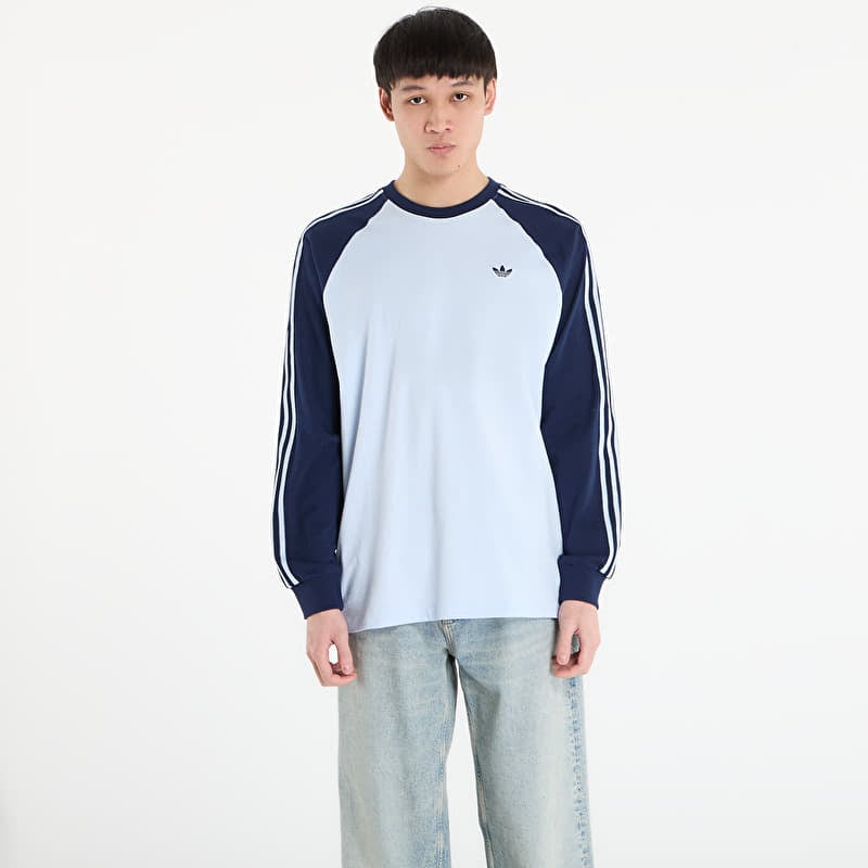 Tričko adidas Britcore Long Sleeve Cali T-Shirt Crystal Sky/ Night Indigo