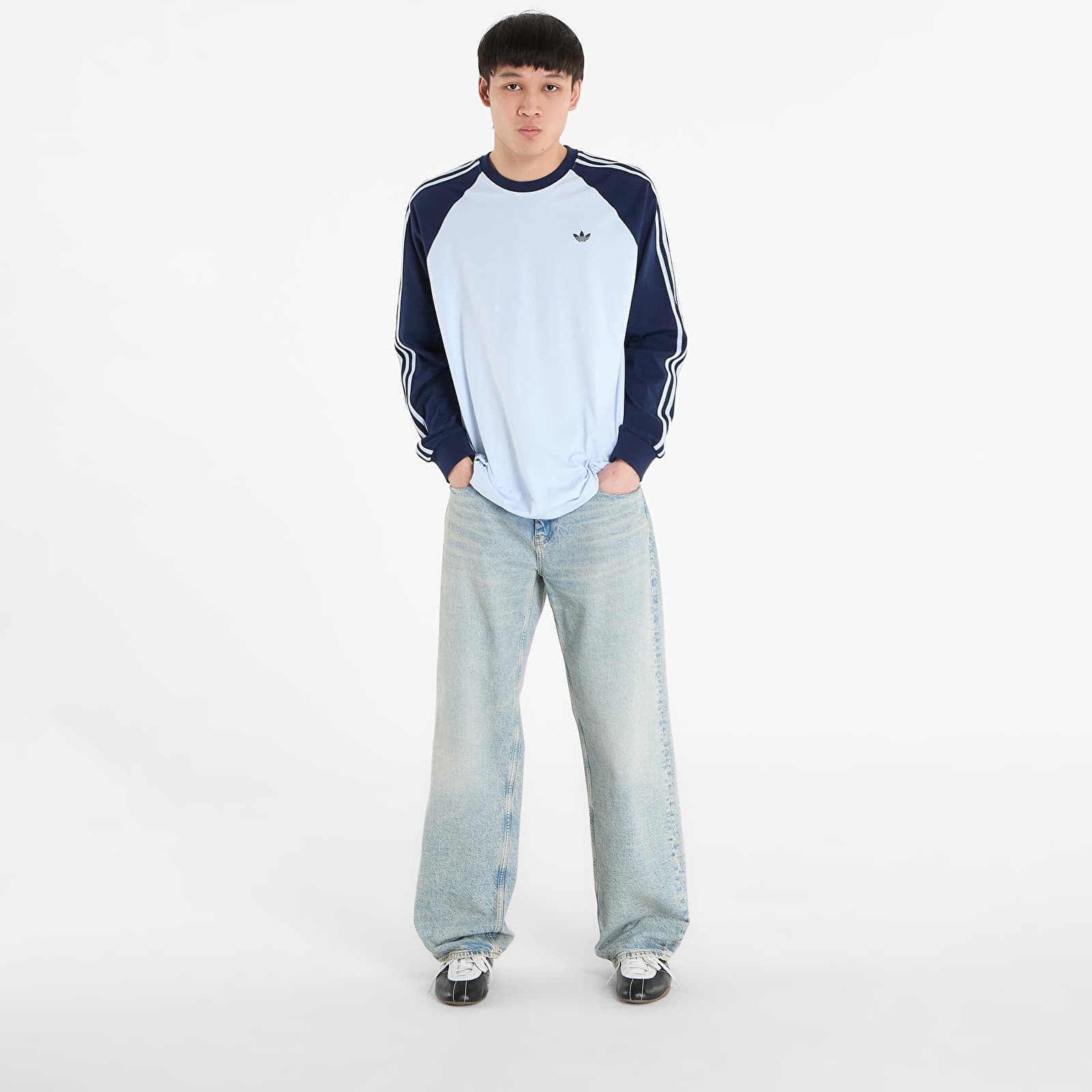 T-krekli adidas Bc Ls Cali Tee Crsk/ Night Indigo