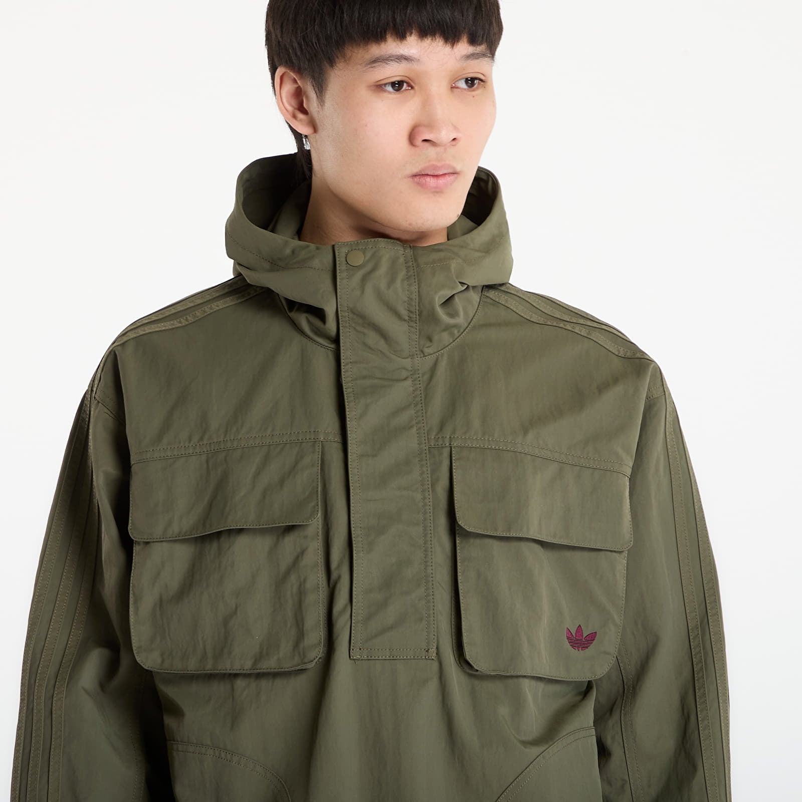 Dzsekik adidas Britcore Parka Olive Strata