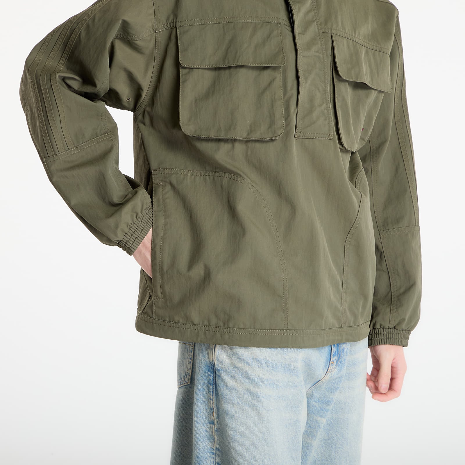Dzsekik adidas Britcore Parka Olive Strata