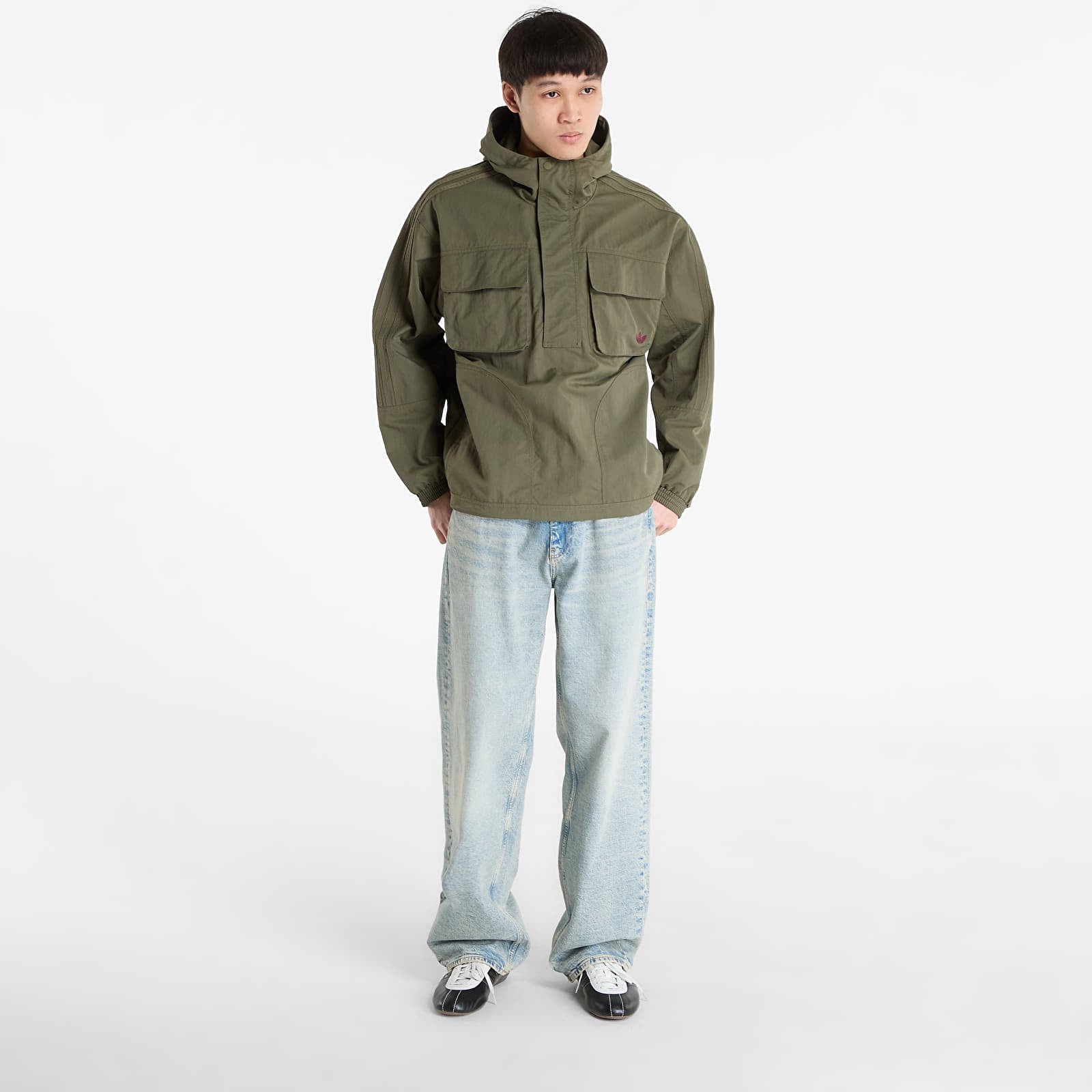 Dzsekik adidas Britcore Parka Olive Strata