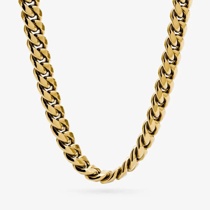 Ostali dodaci FURIOSA® Extra Chubby Cuban Choker Necklace 18K Gold