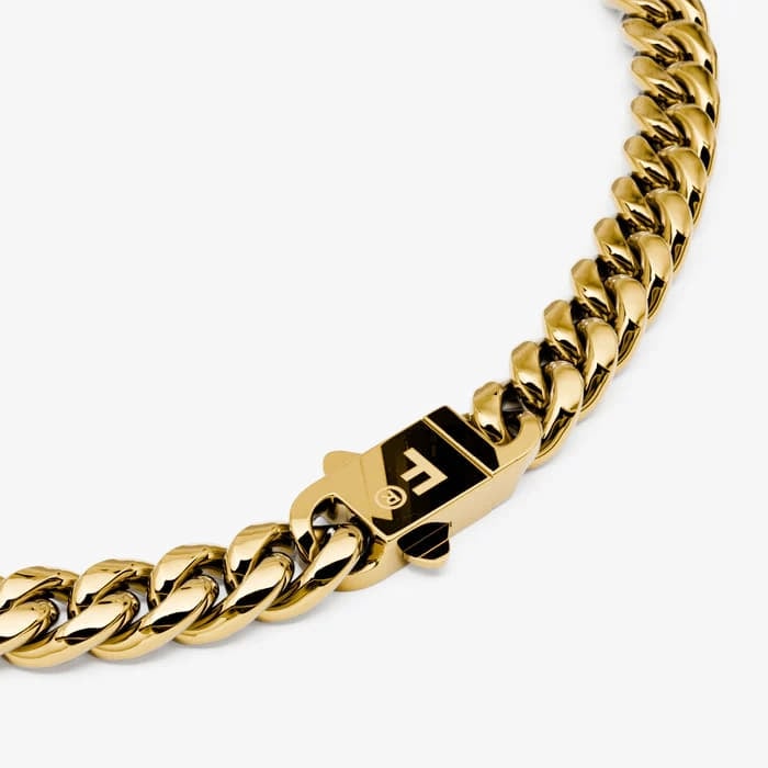 Ostali dodaci FURIOSA® Extra Chubby Cuban Choker Necklace 18K Gold