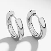 FURIOSA® Chubby Hoop Earrings Silver