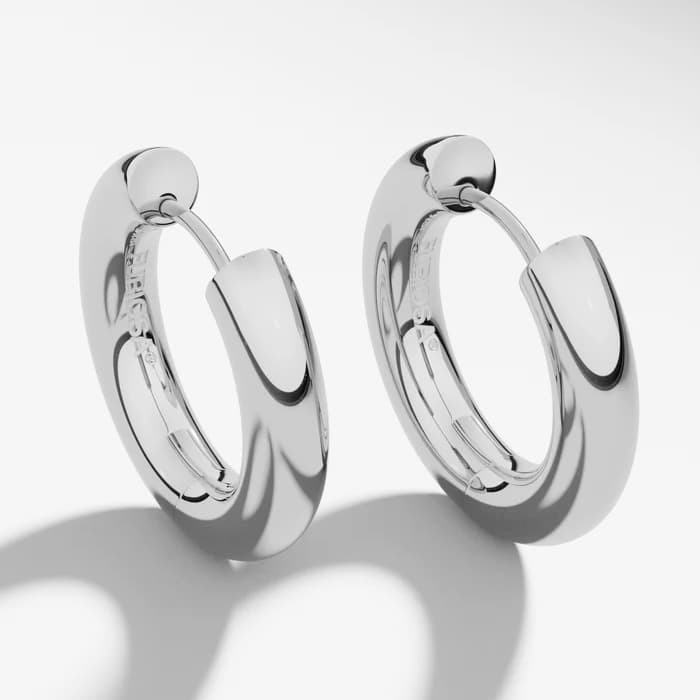 Ostali dodaci FURIOSA®  Chubby Hoop Earrings Silver