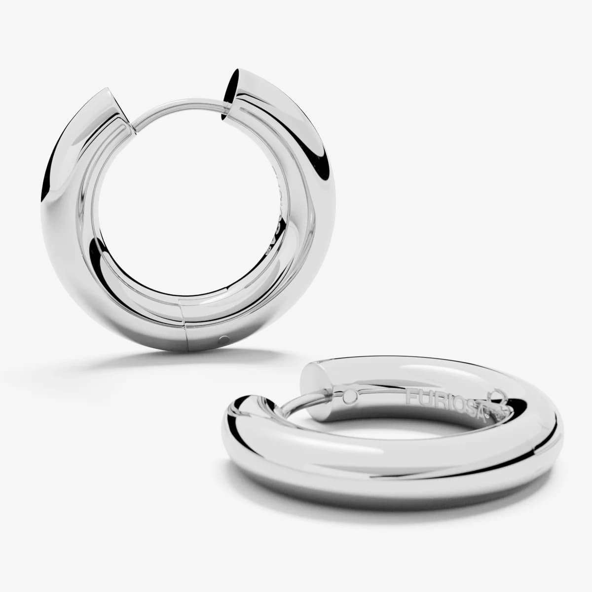Ostali dodaci FURIOSA®  Chubby Hoop Earrings Silver