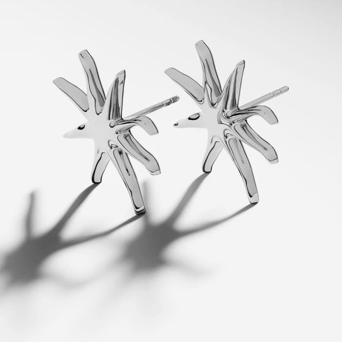Ostali dodaci FURIOSA®  Starfish Studs Earrings Silver