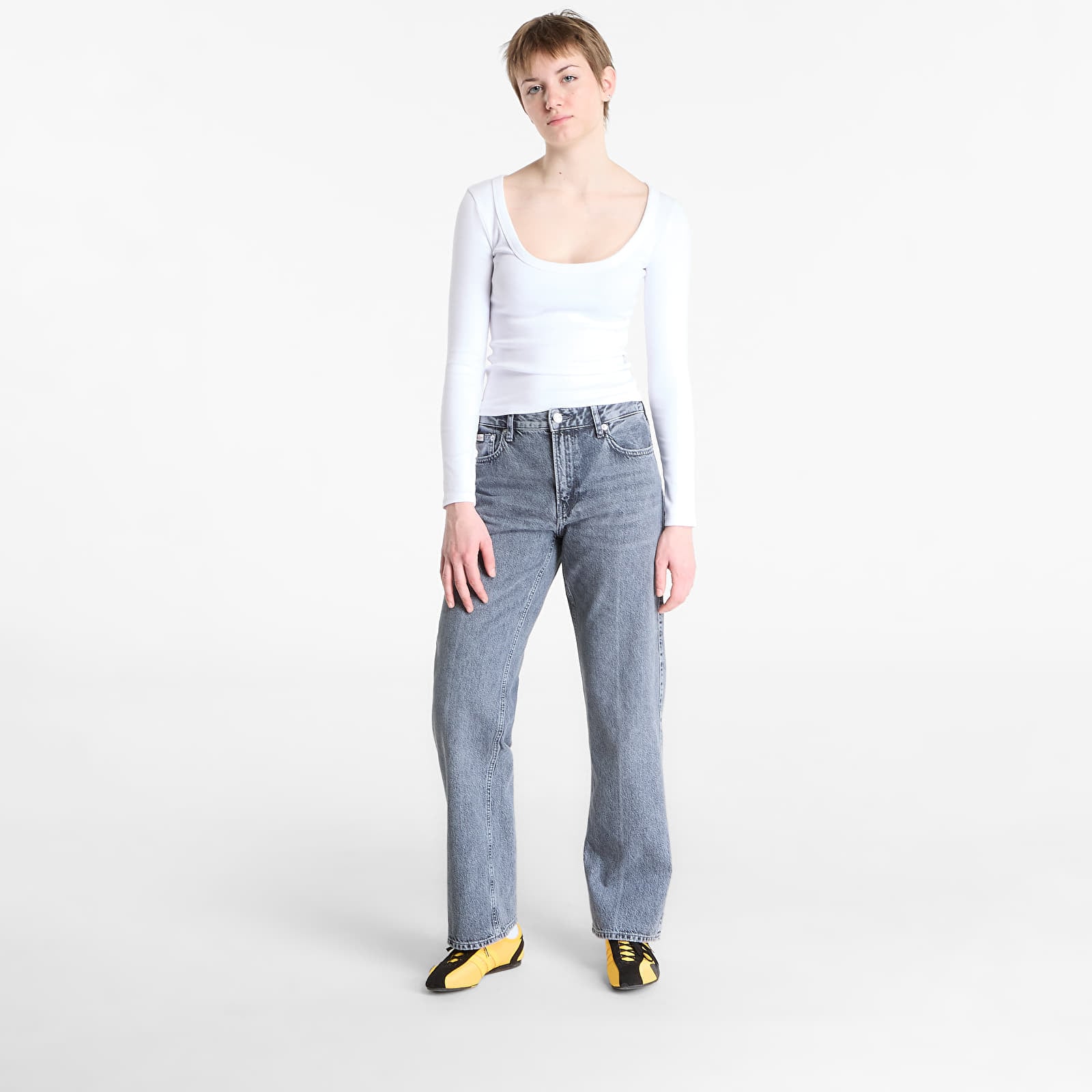 Women's jeans Calvin Klein Jeans 90S Straight As Jeans Gray