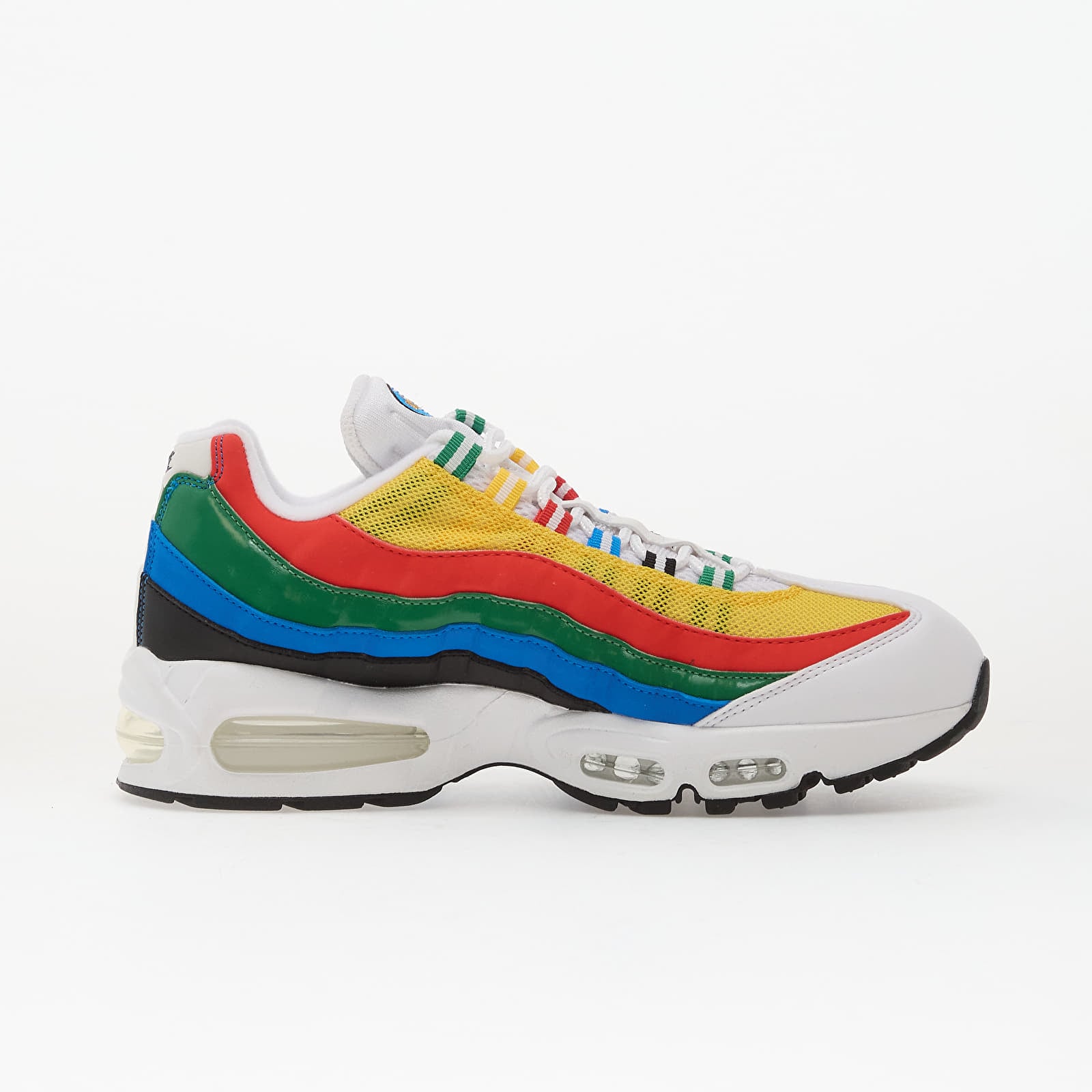 Pánske tenisky a topánky Nike Air Max 95 Big Bubble Prm White/ Metallic Gold-Chile Red-Photo Blue