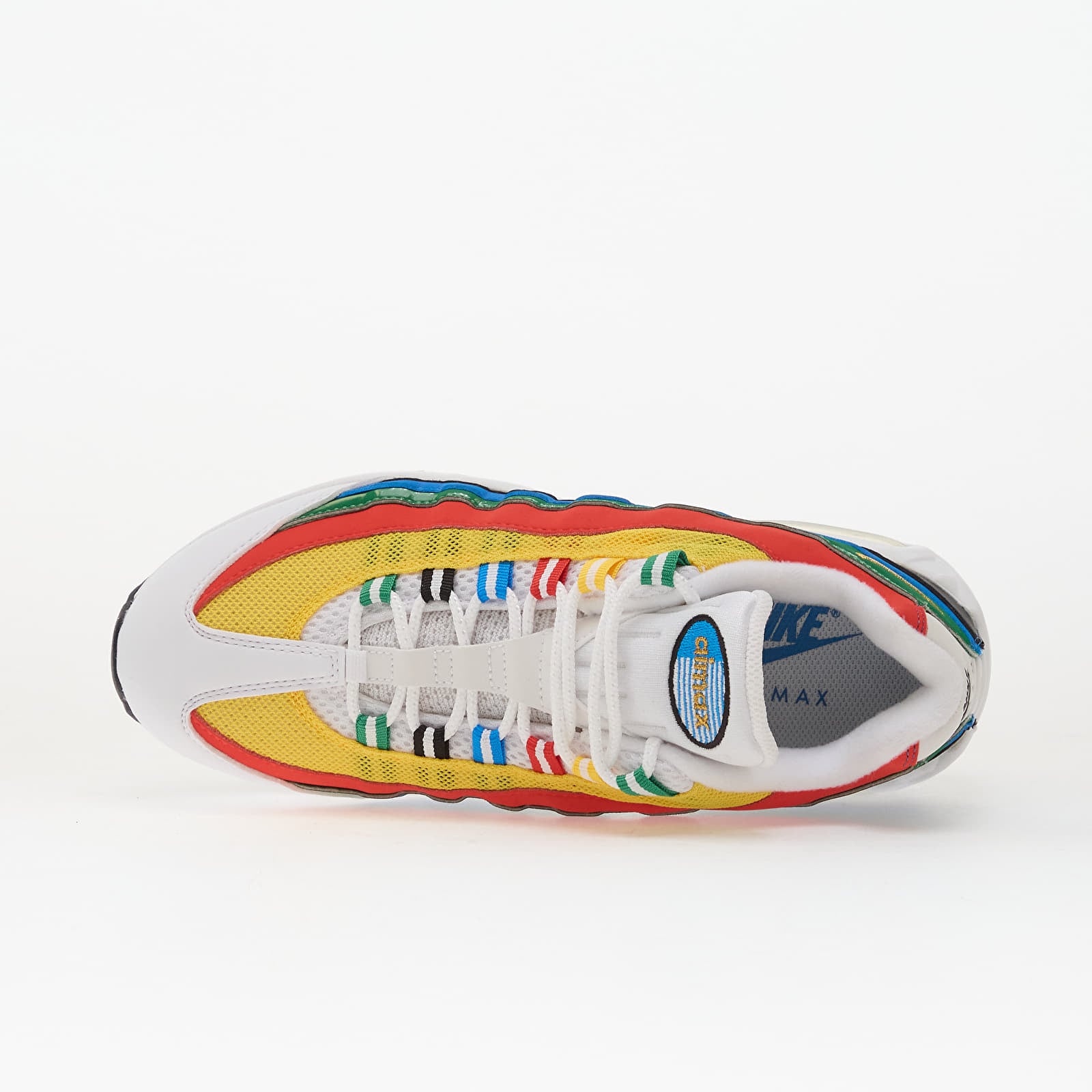 Pánske tenisky a topánky Nike Air Max 95 Big Bubble Prm White/ Metallic Gold-Chile Red-Photo Blue